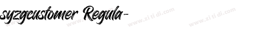 syzgcustomer Regula字体转换